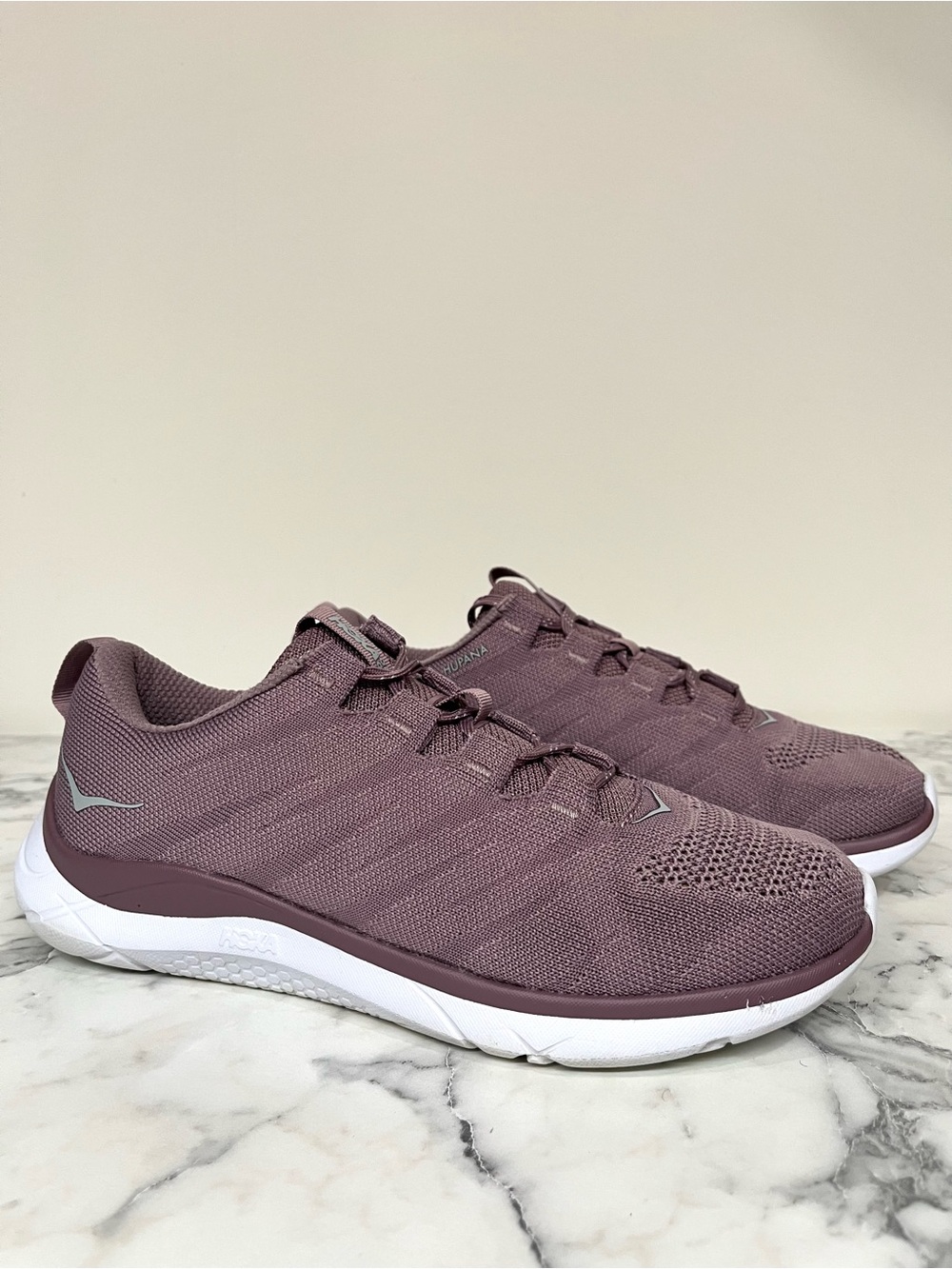 Hoka One One Hupana Knit Jacquard Sneakers Womens 8 Purple Gym Run Training Shoe